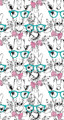 Verduisterend binnengordijn met giraffeprint en bril