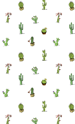 Verduisterend stoffen rolgordijn met cactussen