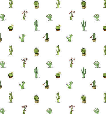 Verduisterend stoffen rolgordijn met cactussen