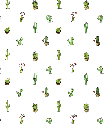 Verduisterend stoffen rolgordijn met cactussen