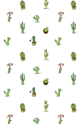 Verduisterend stoffen rolgordijn met cactussen