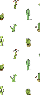 Verduisterend stoffen rolgordijn met cactussen