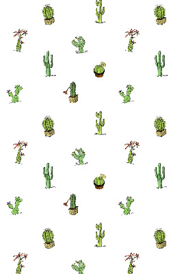 Verduisterend stoffen rolgordijn met cactussen