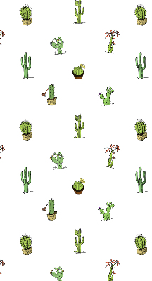 Verduisterend stoffen rolgordijn met cactussen