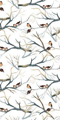 Verduisterend raamrolgordijn voor binnen met vogels in een boom
