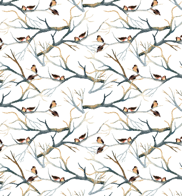 Verduisterend raamrolgordijn voor binnen met vogels in een boom