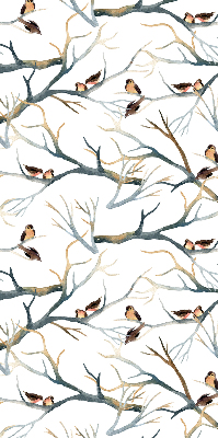 Verduisterend raamrolgordijn voor binnen met vogels in een boom