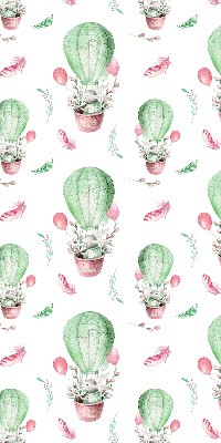 Verduisterend stoffen rolgordijn groene ballonnen