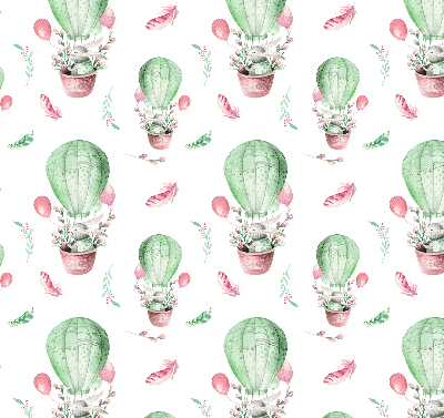 Verduisterend stoffen rolgordijn groene ballonnen