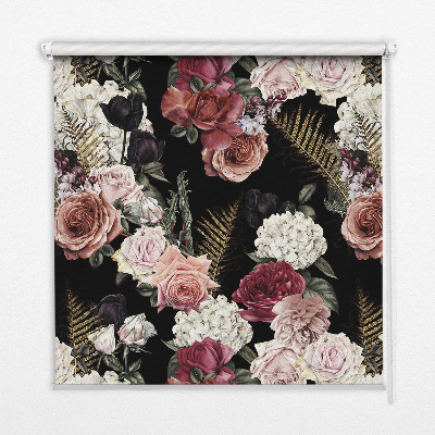 Verduisterend binnengordijn een boeket rozen