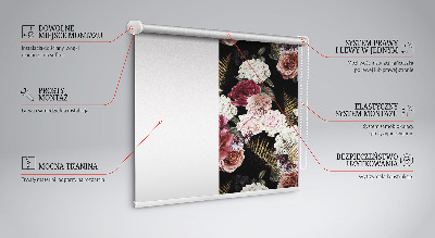 Verduisterend binnengordijn een boeket rozen