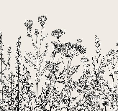 Verduisterend raamrolgordijn voor binnen in grijze bloemenprint