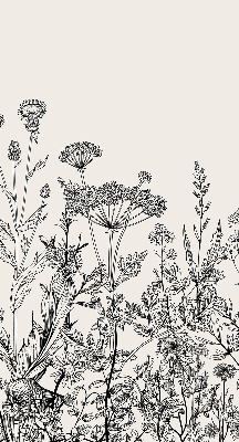 Verduisterend raamrolgordijn voor binnen in grijze bloemenprint