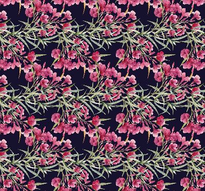 Binnenshuis verduisterend rolgordijn met exotische bloemmotief