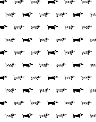 Verduisterend rolgordijn voor balkondeur met getekende honden
