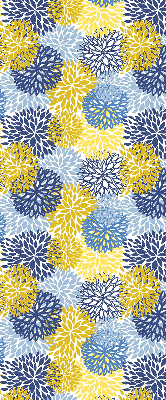 Binnenshuis verduisterend rolgordijn geschilderde planten