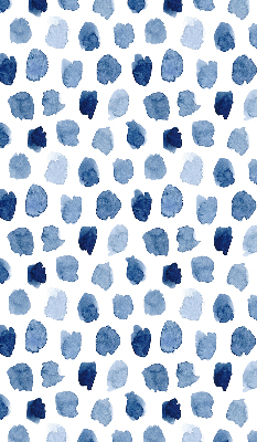 Verduisterend rolgordijn voor raam in blauw geverfde vlekken