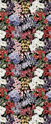 Verduisterend stoffen rolgordijn met kleurrijke bloemen