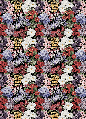 Verduisterend stoffen rolgordijn met kleurrijke bloemen