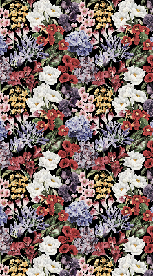 Verduisterend stoffen rolgordijn met kleurrijke bloemen