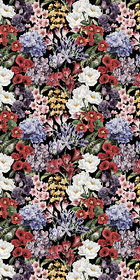 Verduisterend stoffen rolgordijn met kleurrijke bloemen