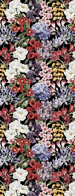Verduisterend stoffen rolgordijn met kleurrijke bloemen