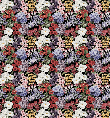 Verduisterend stoffen rolgordijn met kleurrijke bloemen