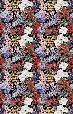 Verduisterend stoffen rolgordijn met kleurrijke bloemen