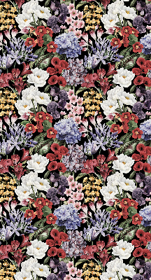 Verduisterend stoffen rolgordijn met kleurrijke bloemen