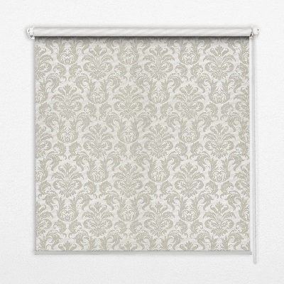 Verduisterend stoffen rolgordijn in beige met patroon