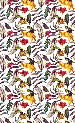 Verduisterend rolgordijn voor balkondeur in kleurrijke bloemenprint