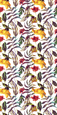 Verduisterend rolgordijn voor balkondeur in kleurrijke bloemenprint