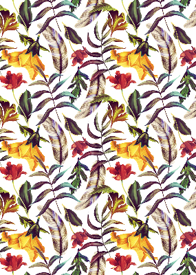 Verduisterend rolgordijn voor balkondeur in kleurrijke bloemenprint