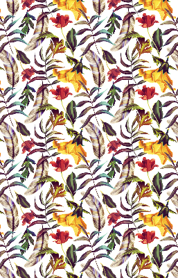 Verduisterend rolgordijn voor balkondeur in kleurrijke bloemenprint
