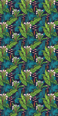 Verduisterend rolgordijn voor raam in de uitvoering Exotische planten