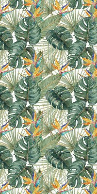 Verduisterend binnengordijn met tropische plantenprint