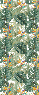 Verduisterend binnengordijn met tropische plantenprint