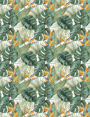 Verduisterend binnengordijn met tropische plantenprint