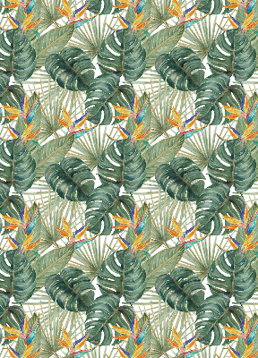 Verduisterend binnengordijn met tropische plantenprint