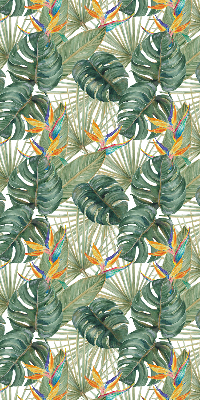 Verduisterend binnengordijn met tropische plantenprint