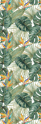 Verduisterend binnengordijn met tropische plantenprint