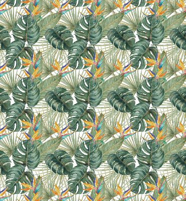 Verduisterend binnengordijn met tropische plantenprint