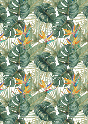 Verduisterend binnengordijn met tropische plantenprint