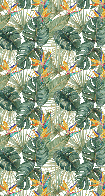 Verduisterend binnengordijn met tropische plantenprint