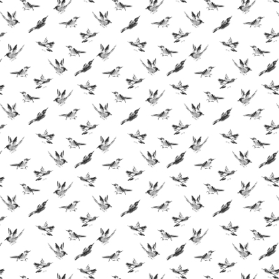 Verduisterend binnengordijn met vogels