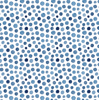 Verduisterend binnengordijn met blauwe stippen