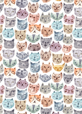 Verduisterend raamrolgordijn voor binnen met kleurrijke kattengezichten