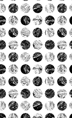 Binnenshuis verduisterend rolgordijn met granieten wielen