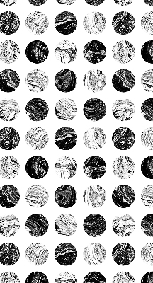 Binnenshuis verduisterend rolgordijn met granieten wielen