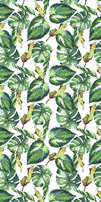 Verduisterend raamrolgordijn voor binnen met tropische plantenmotief